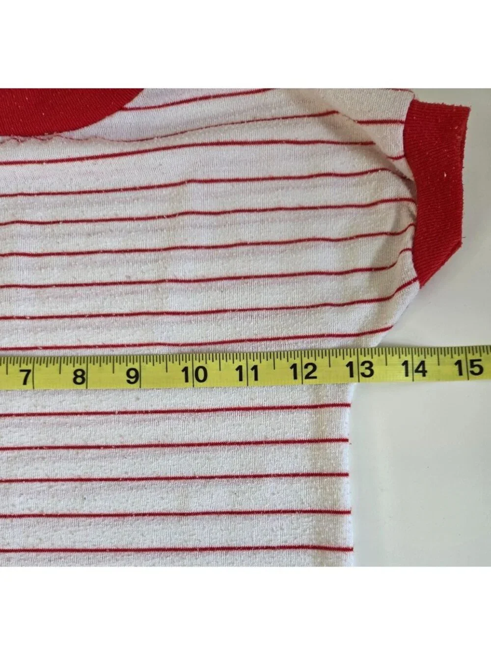 Vtg Toddler Night Gown Red White Striped Teddy Bear Graphic Sleepshirt 3T Rad